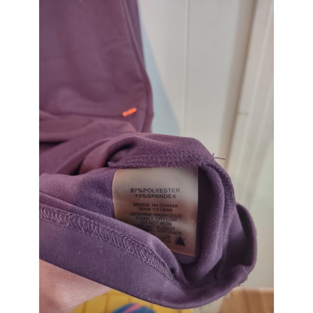 Title Nine | Plum Purple Stretchy Athletic Hoodie Dress Size Medium - Picture 4 of 7